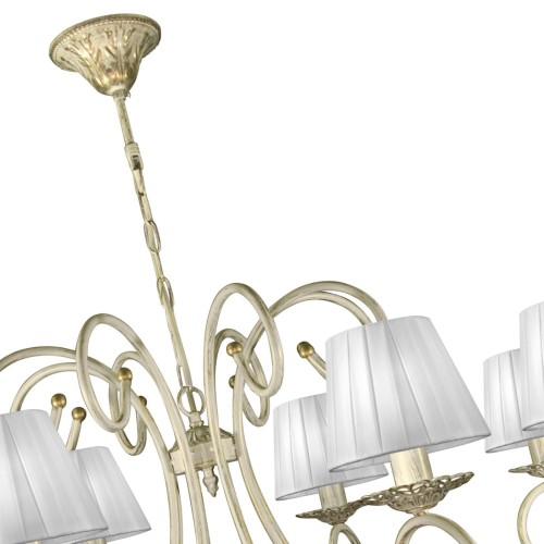 Люстра подвесная 8 ламп с абажурами S3152-8