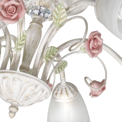 Люстра потолочная с цветами 6 плафонов S2293-6