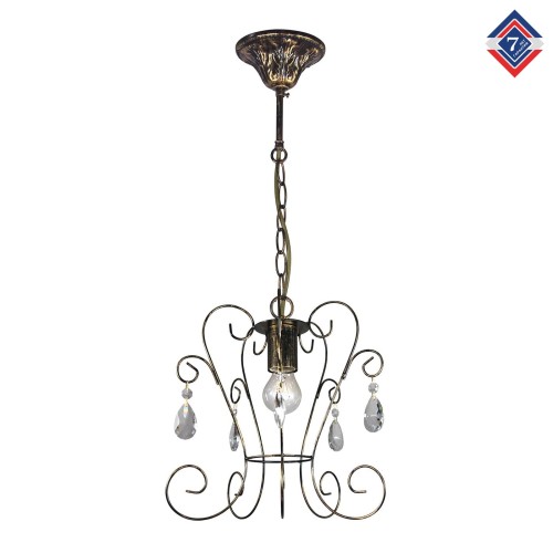 Люстра подвесная на кухню над столом с хрусталем S1249-1