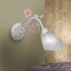 Бра стеклянные плафон с цветами классические S2218-1
