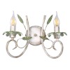Бра с листочками 2 лампы класическая флористика S1115-2